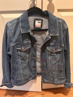 SO Light Blue Denim Jacket with Copper Buttons